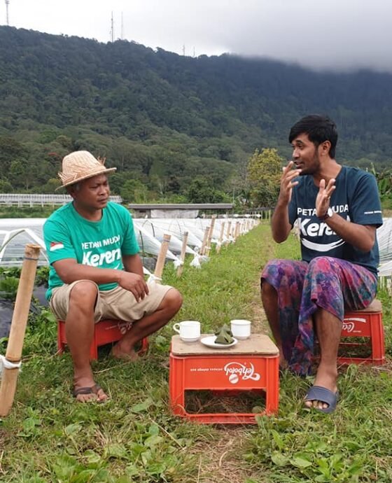 Kilas Balik 2020, Berdiskusi dengan para Petani Strawberry