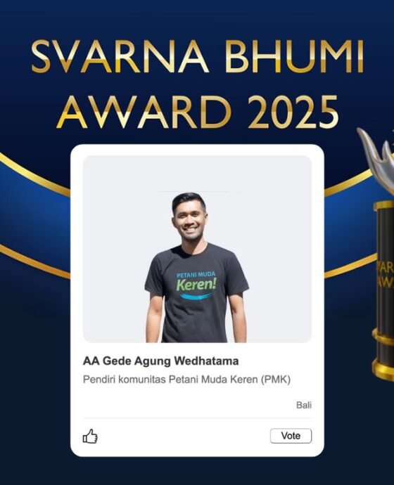 AA Gede Agung Wedhatama Masuk Nominasi Satya Pangan Loka di Ajang Svarna Bhumi Awards 2025