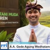 Dialog RRI Denpasar tentang menjaga ketahanan pangan saat puncak kemarau bersama Ketua Petani Muda Keren