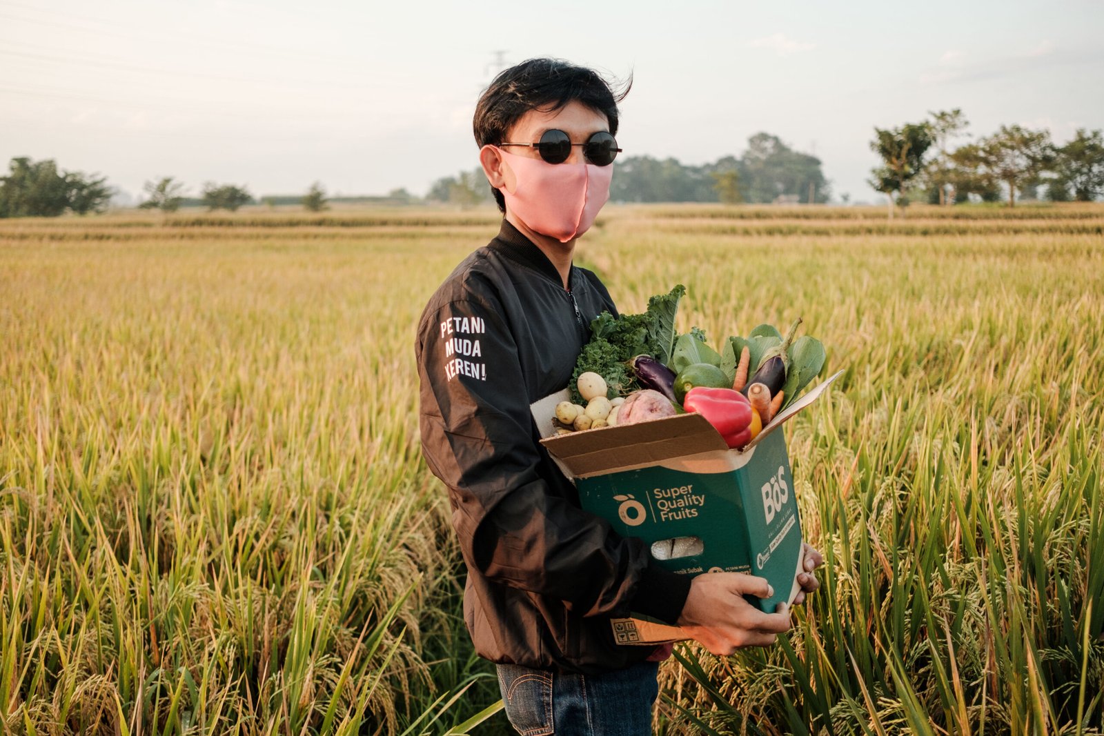 Paket sayuran BoSFresh dari petani untuk konsumen