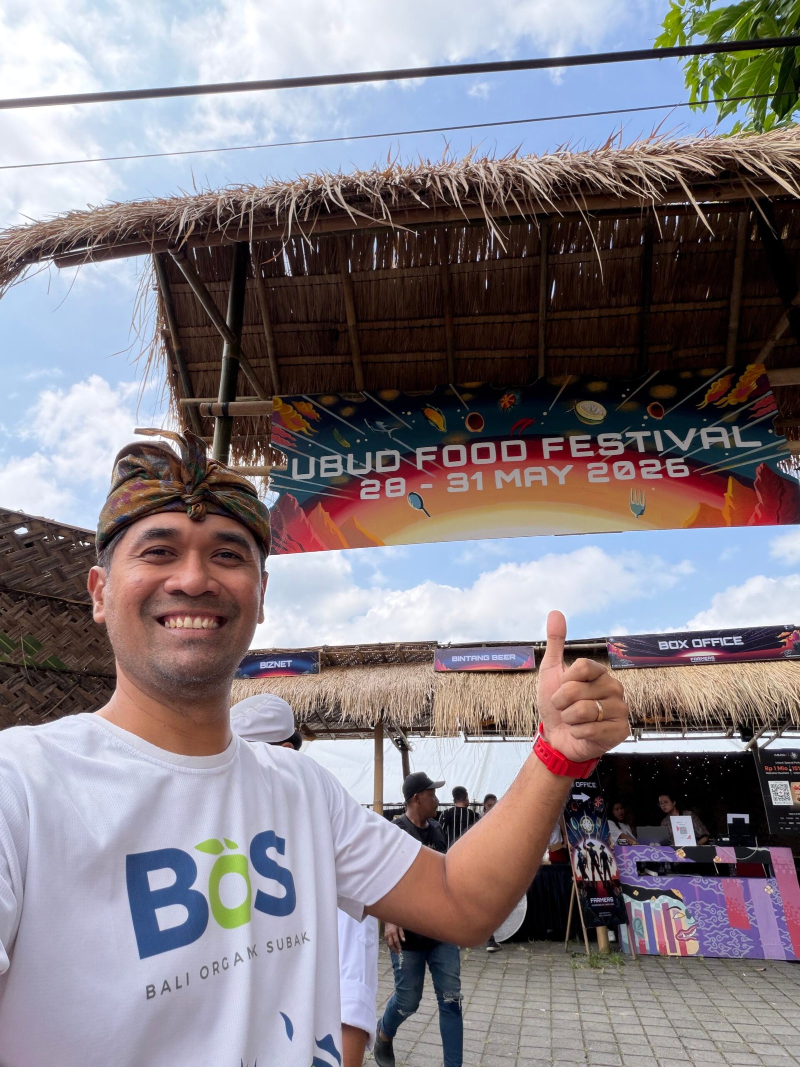 Agung Wedha mewakili Petani Muda Keren di Ubud Food Festival 2026