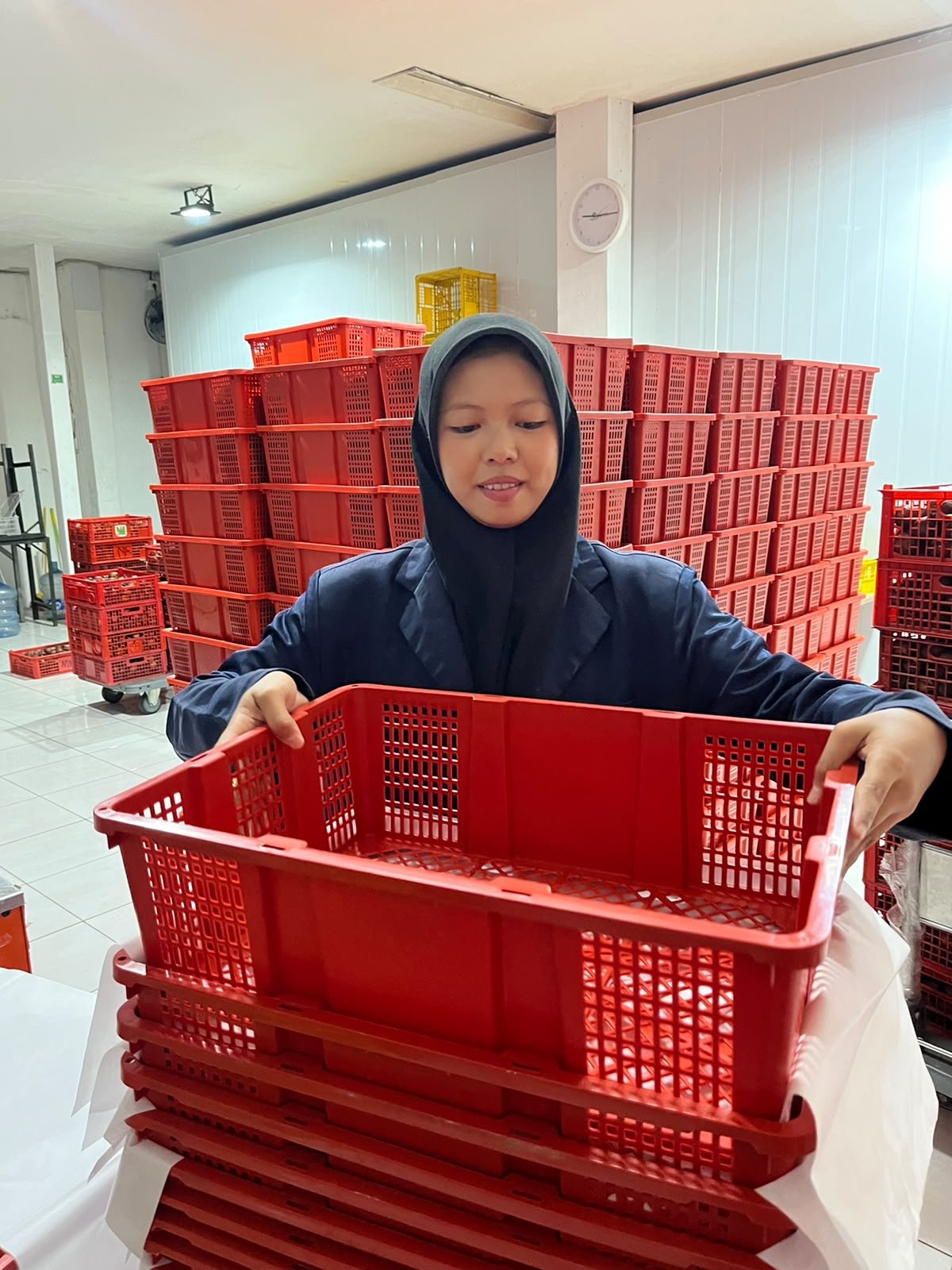 Mahasiswa Universitas Udayana mempelajari proses pascapanen produk pertanian di BoSFresh Petani Muda Keren