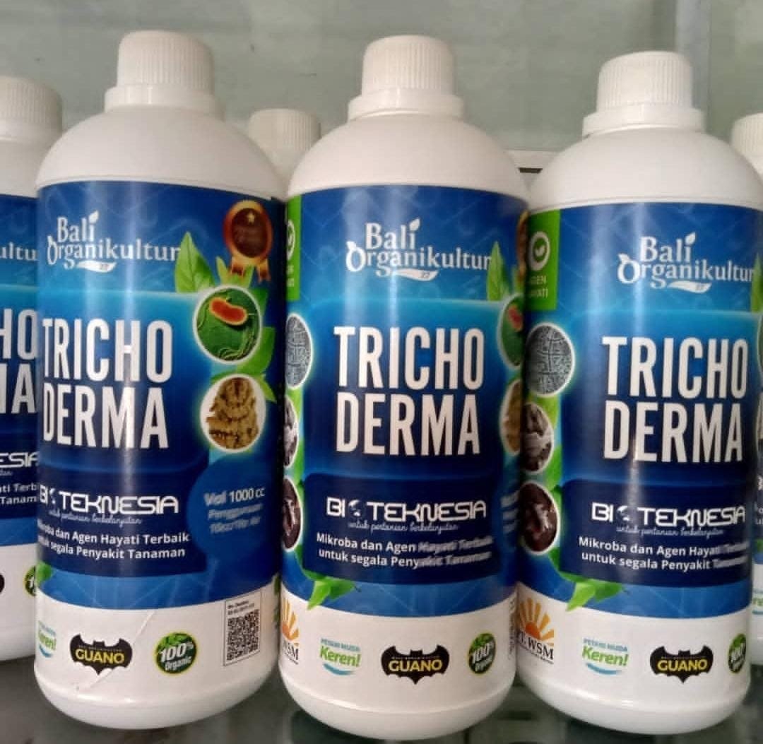 Botol agens hayati Trichoderma di P4S Bali Organikultur, Koperasi Petani Muda Keren