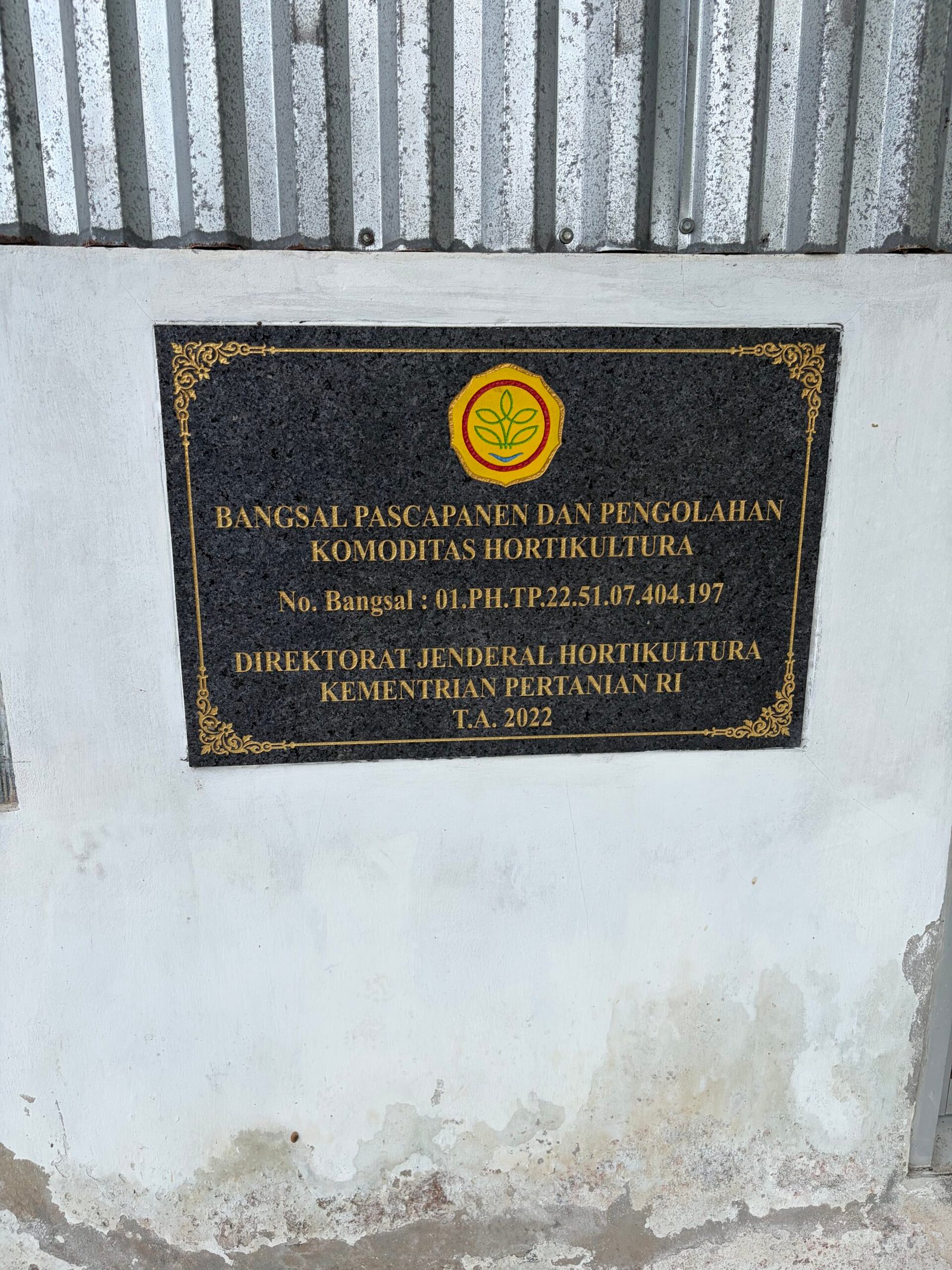 Fasilitas bangsal pascapanen dan pengolahan komoditas hortikultura di Sibetan Karangasem
