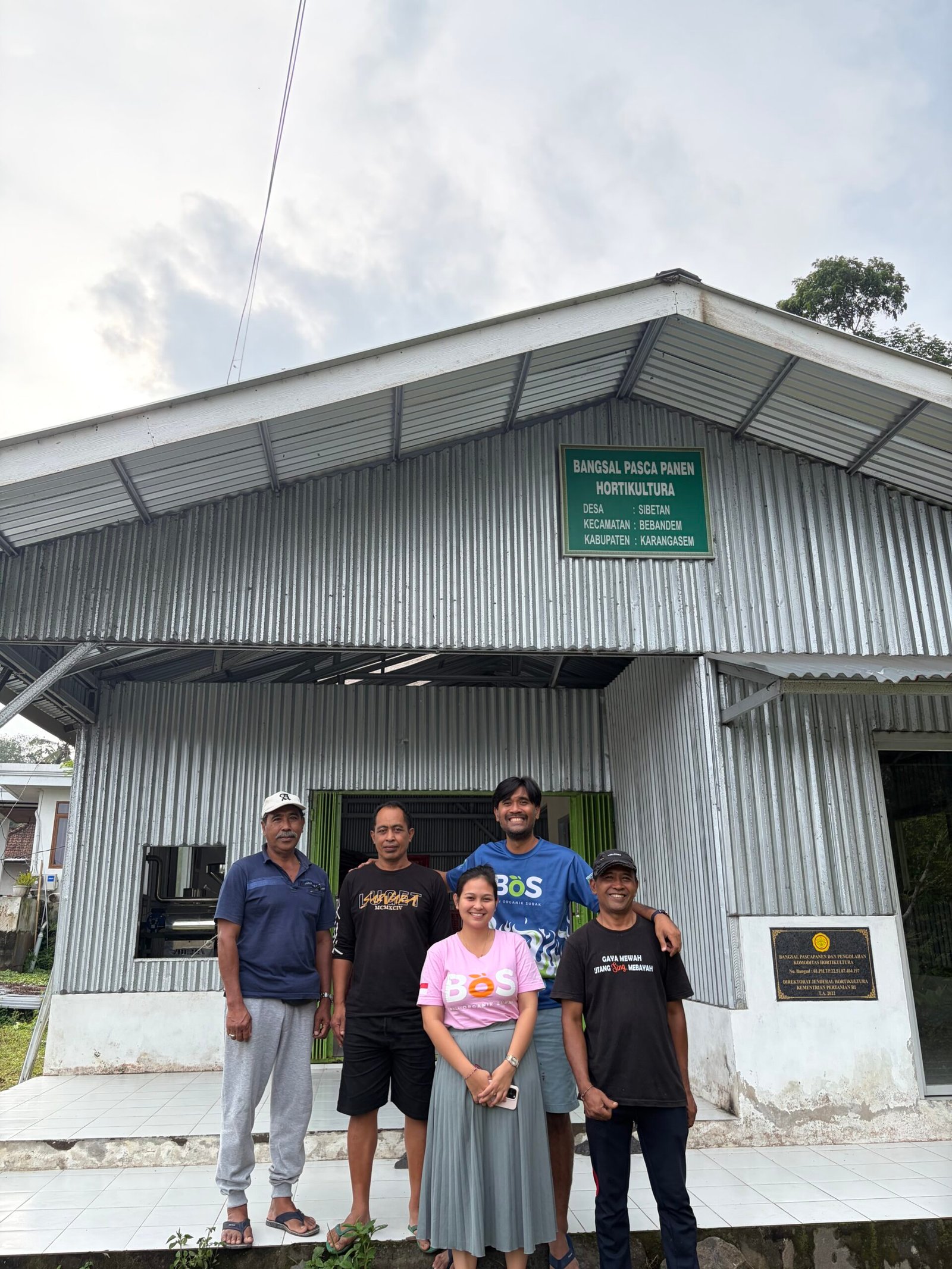 Bangsal pascapanen hortikultura Desa Sibetan Karangasem untuk mendukung penanganan salak