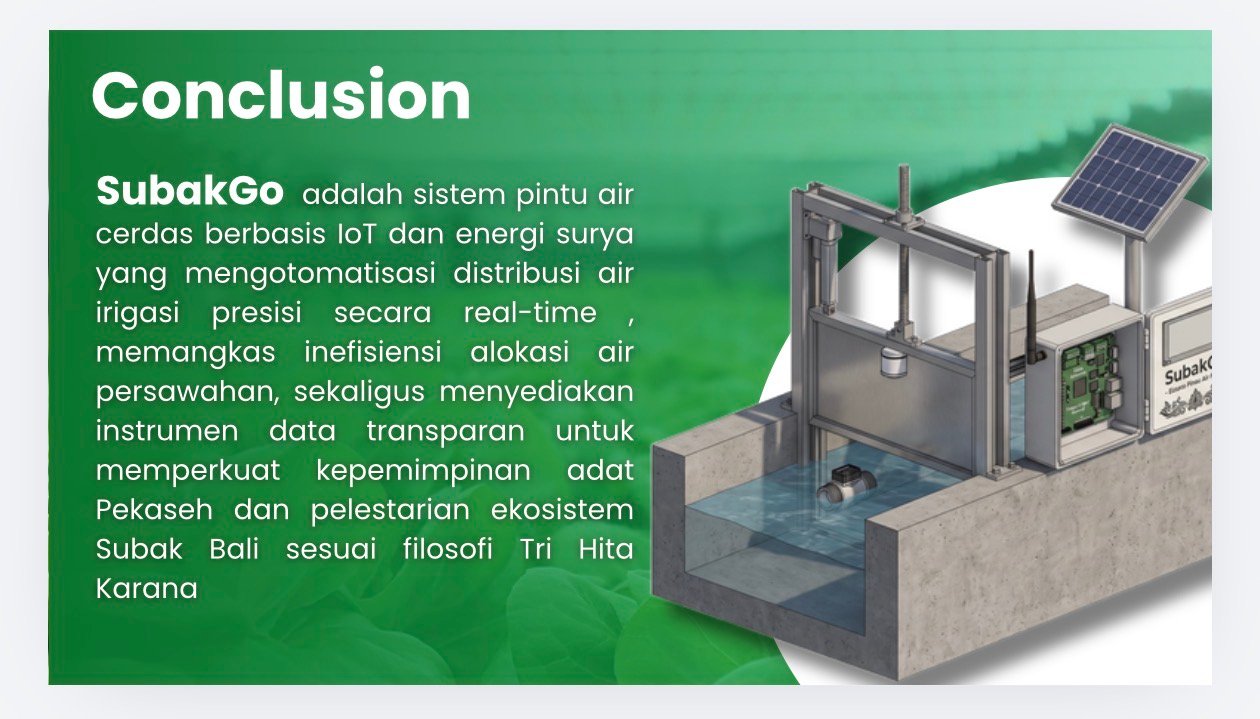 Arsitektur sistem SUBAKO untuk digitalisasi pengelolaan air Subak Bali