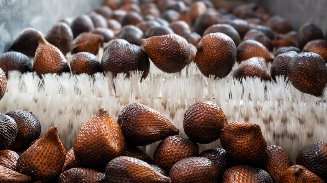 Salak hasil petani Desa Jungutan Karangasem dalam proses penanganan pascapanen