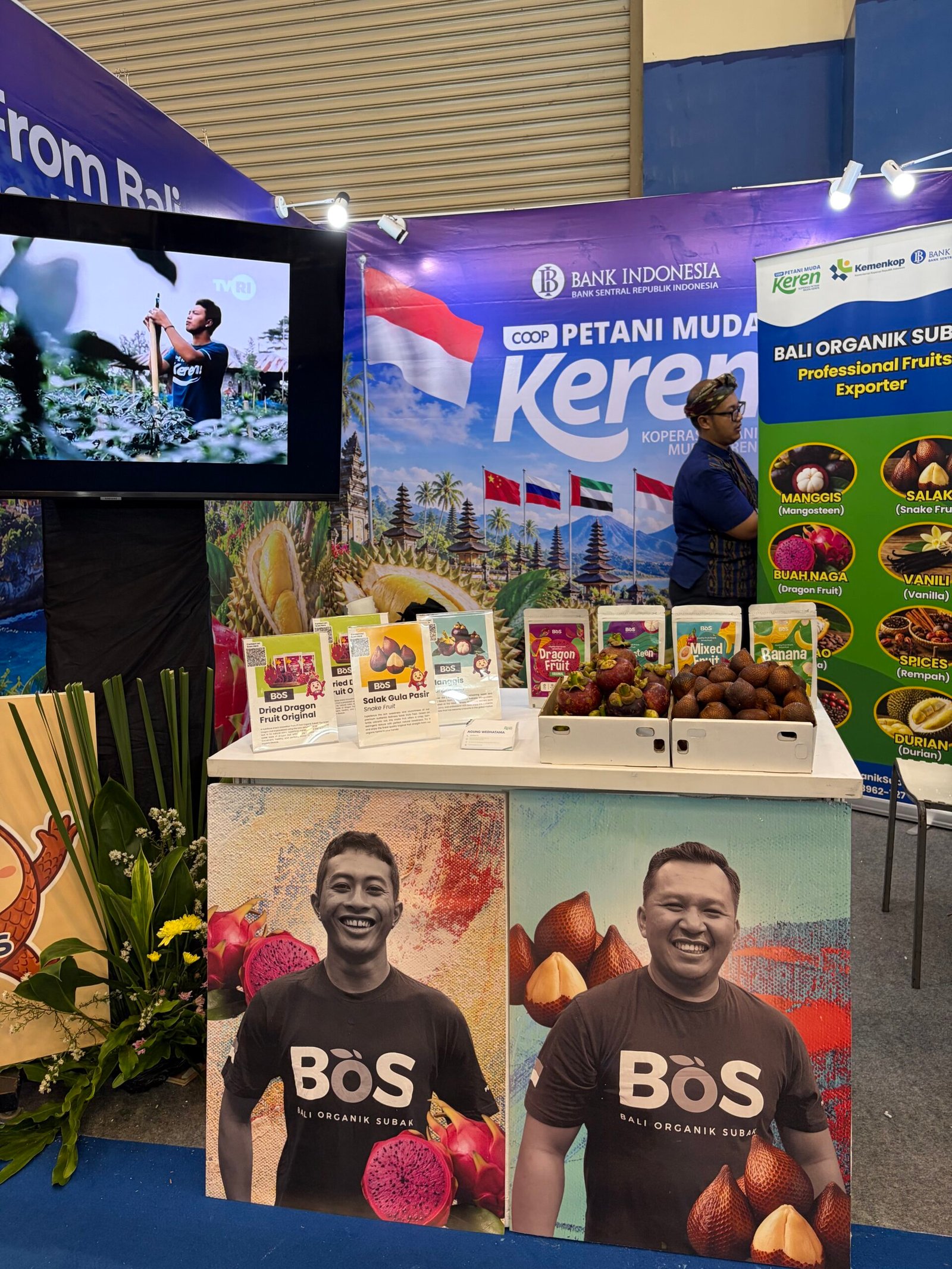 Booth BOS Export dan Koperasi PMK pada TEI 2026